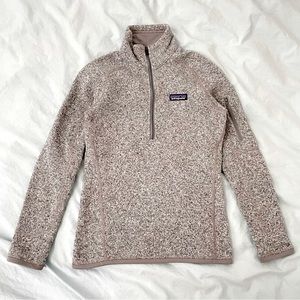 Patagonia Women's Better Sweater® 1/4-Zip Fleece in Birch White Size XXS
